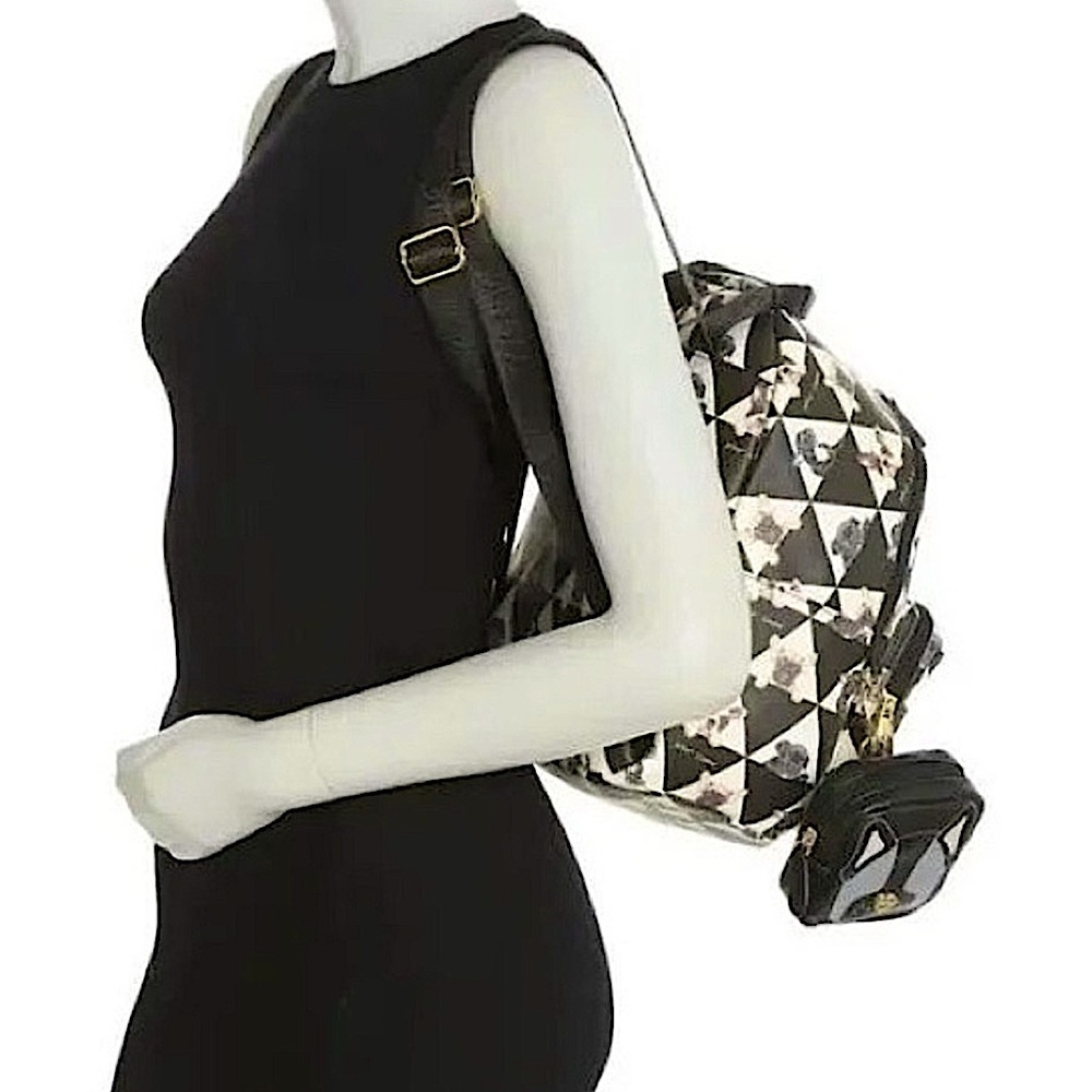 Betsey Johnson🤍🐾🖤 Frenchie Pattern Design Backpack - Picture 8 of 8